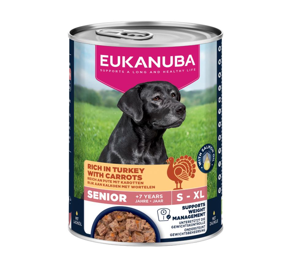 Eukanuba Cão Sénior Ração Húmida - Perú com Cenouras 
