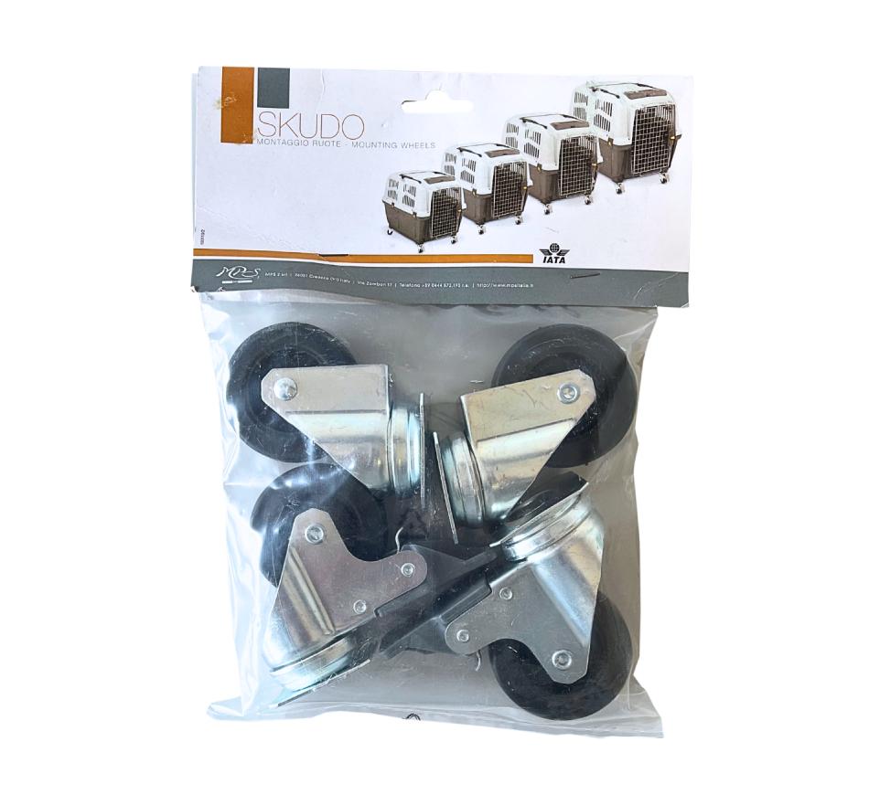Kit 4 Rodas para Transportadora Skudo(IATA) Tamanhos 4-5-6-7