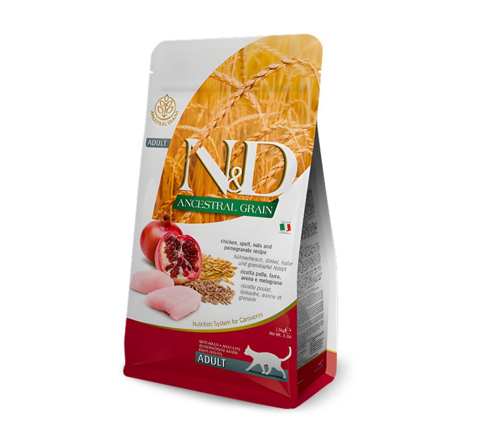 Farmina N&D Ancestral Grain Gato Adulto - Frango 