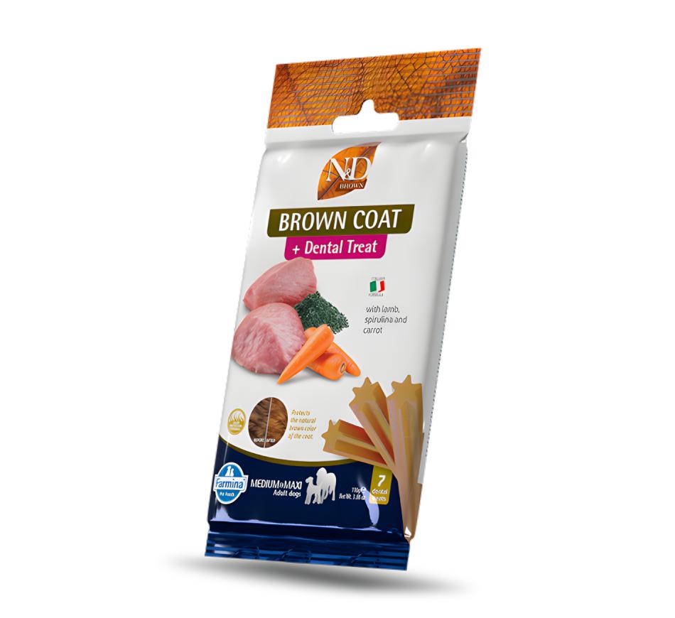 Farmina N&D Brown Coat Treat Cão Medium & Maxi - Cordeiro