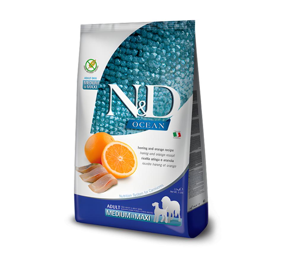 Farmina N&D Ocean Cão Adult Medium & Maxi Arenque