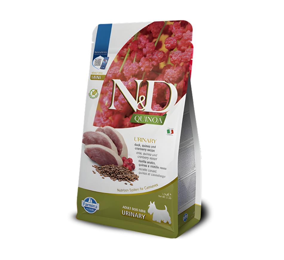 Farmina N&D Quinoa Urinary Cão Adult Mini Pato