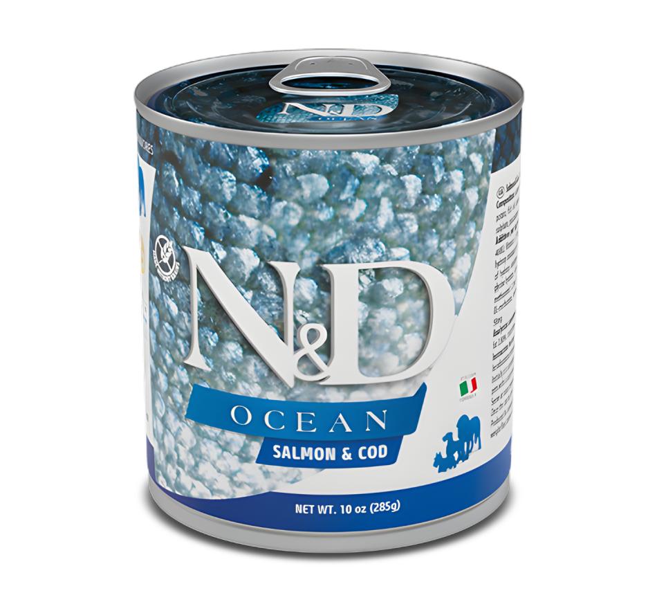 Farmina N&D Ocean Wet Cão Adulto - Salmão e Bacalhau  