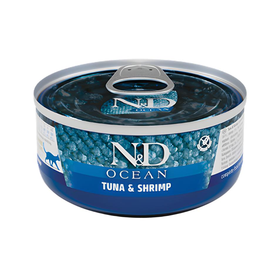 Farmina N&D Ocean Wet Gato - Atúm e Camarão