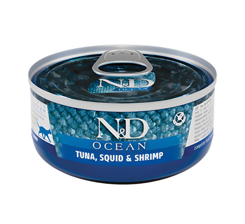 Farmina N&D Ocean Wet Gato - Atúm, Lula e Camarão