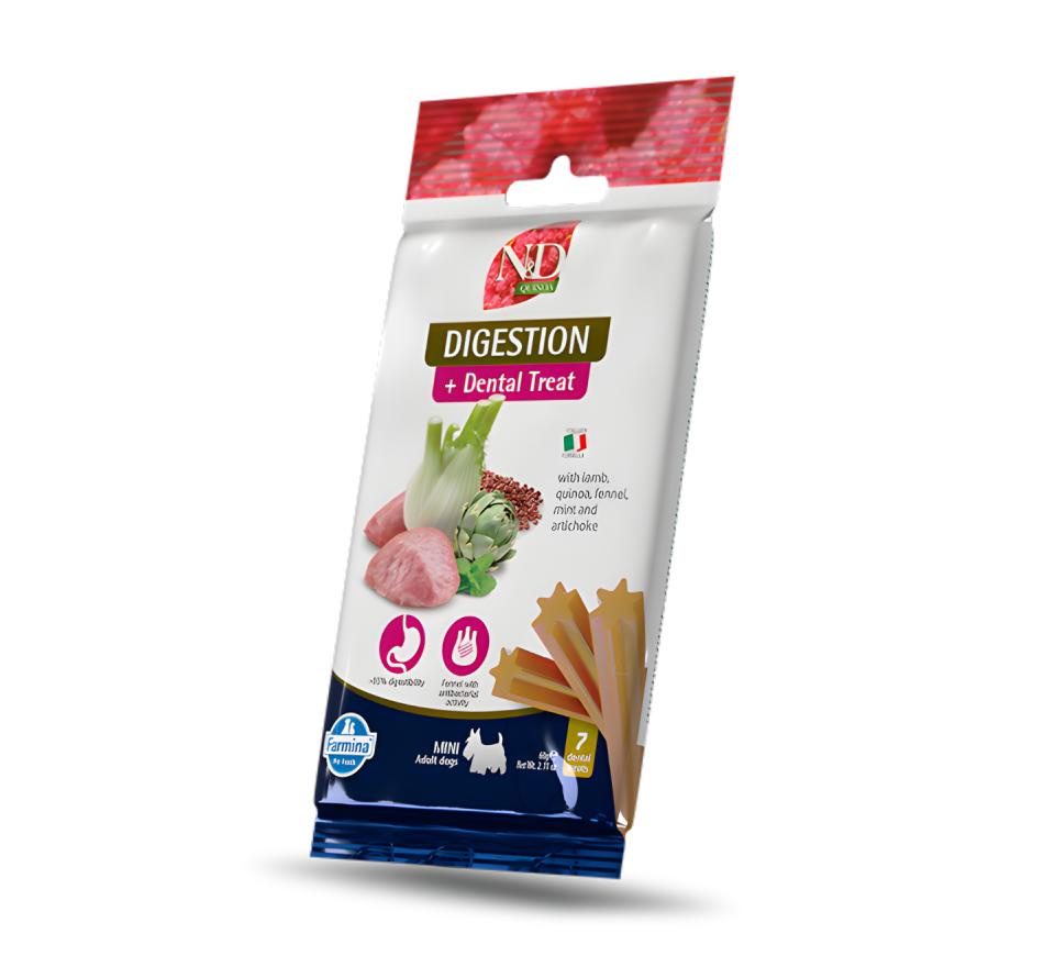 Farmina N&D Quinoa Digestion Treat Cão Mini - Cordeiro