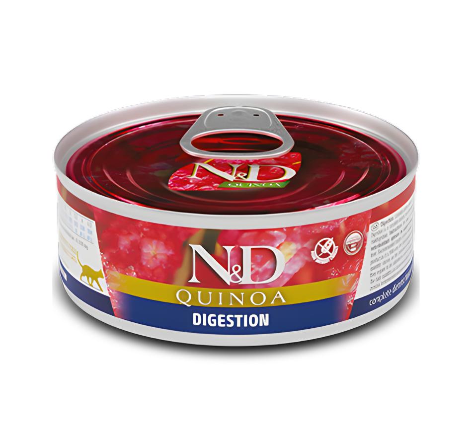 Farmina N&D Quinoa Digestion Wet Gato - Cordeiro
