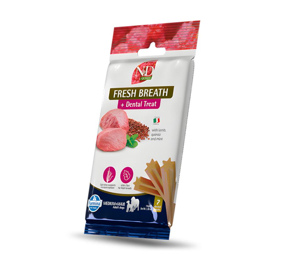 Farmina  N&D Quinoa  Fresh Breathe Treat Cão Medium & Maxi