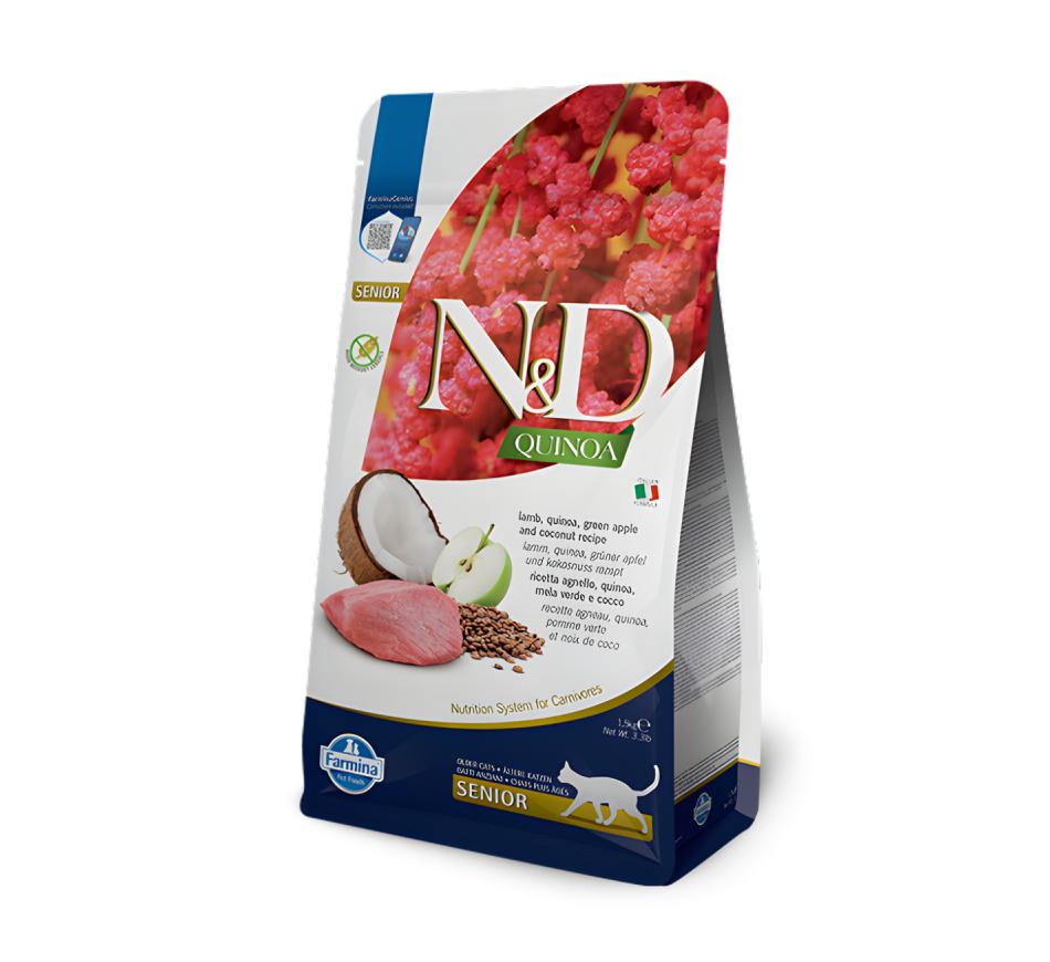 Farmina N&D Quinoa Gato Senior - Cordeiro 