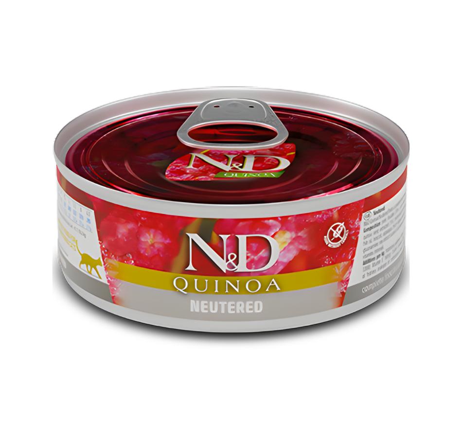 Farmina N&D  Quinoa Neutered  Wet Gato - Porco