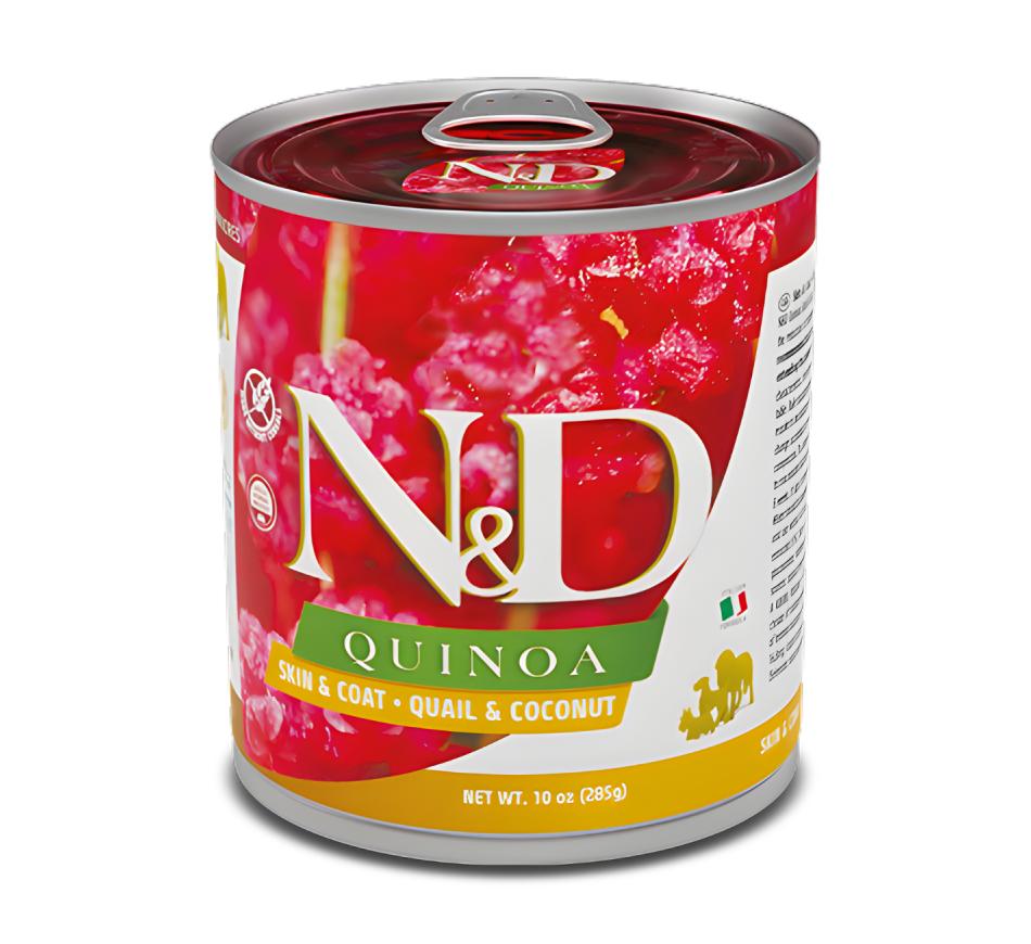Farmina N&D Quinoa Skin Coat Wet Cão - Codorniz  