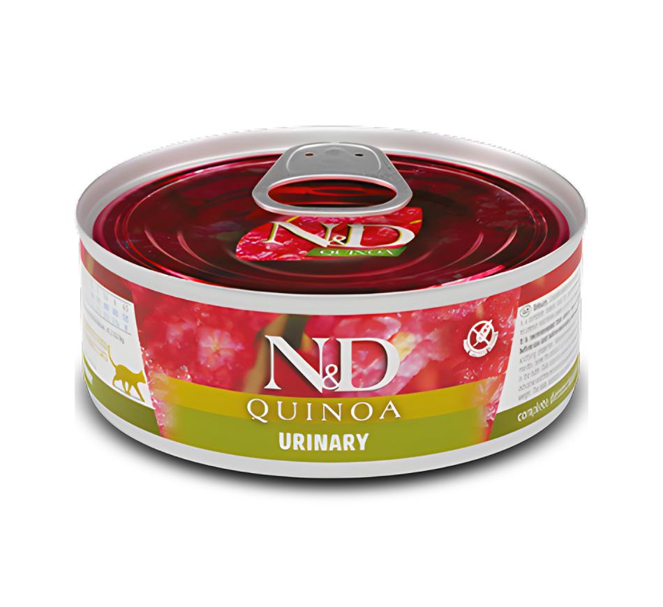 Farmina N&D Quinoa Urinary Wet Gato - Pato 