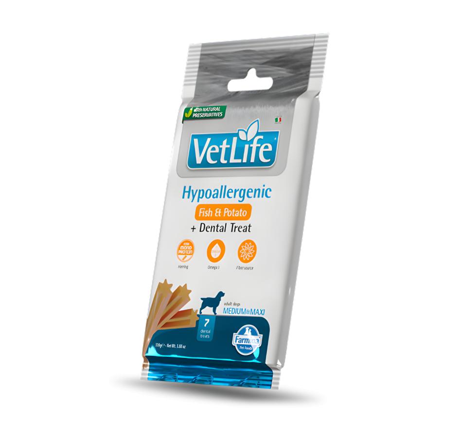 Farmina Vet Life Treat Hypoallergenic Peixe Cão Médio & Maxi