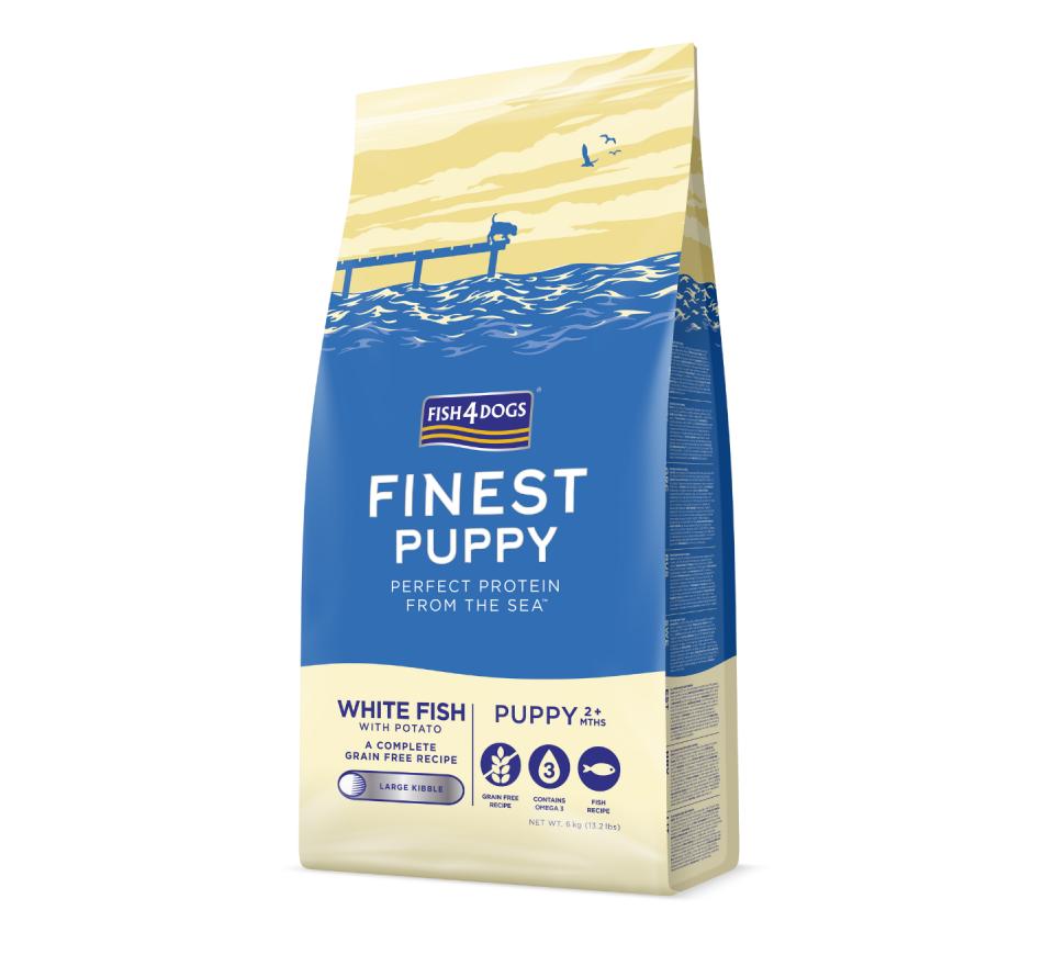 Fish4Dogs Finest Peixe Branco & Batata Cachorro - Raças Médias e Grandes