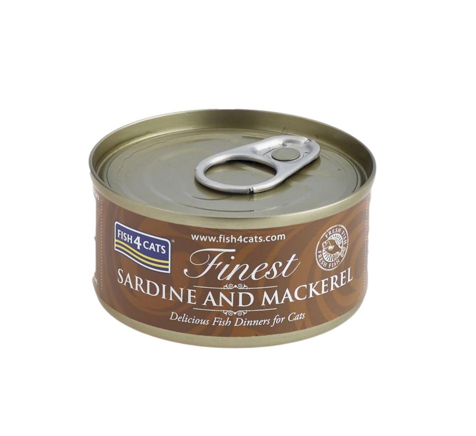 Fish4Cats Ração Húmida para Gato de Sardinha com Cavala
