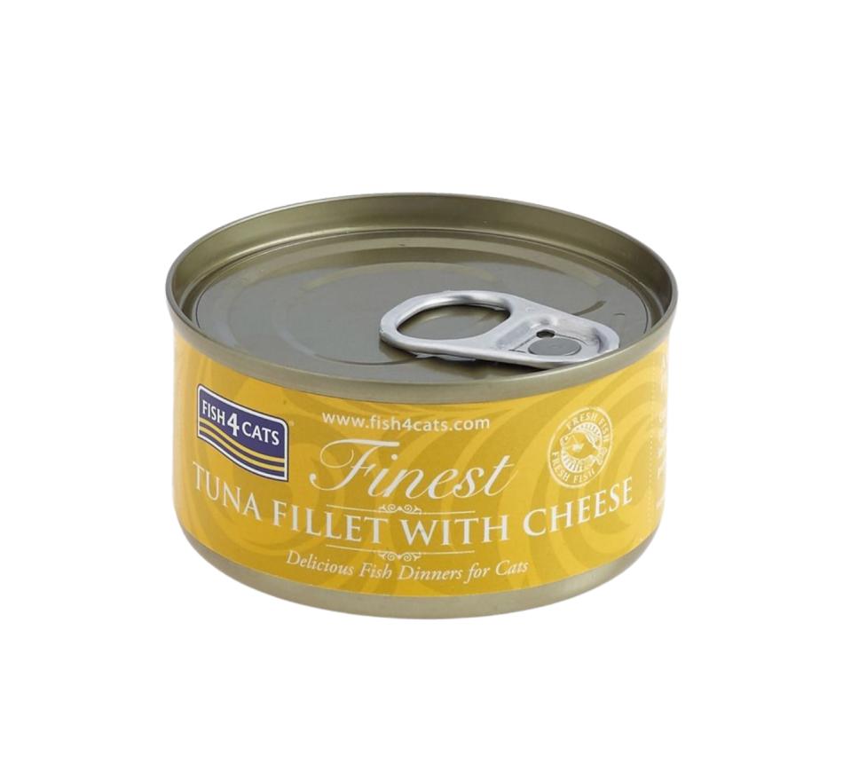 Fish4Cats Ração Húmida para Gato de Filete de Atum e Queijo