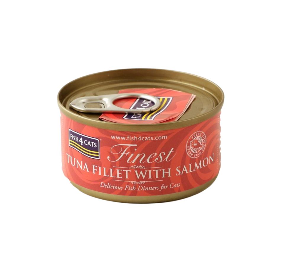 Fish4Cats Ração Húmida para Gato de Filete de Atum e Salmão