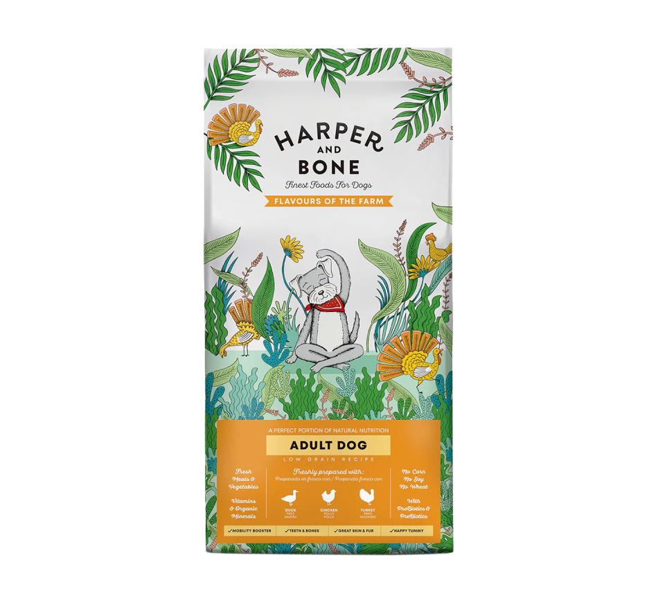 Harper and Bone Cão Adulto Medium & Large Flavours of the Farm