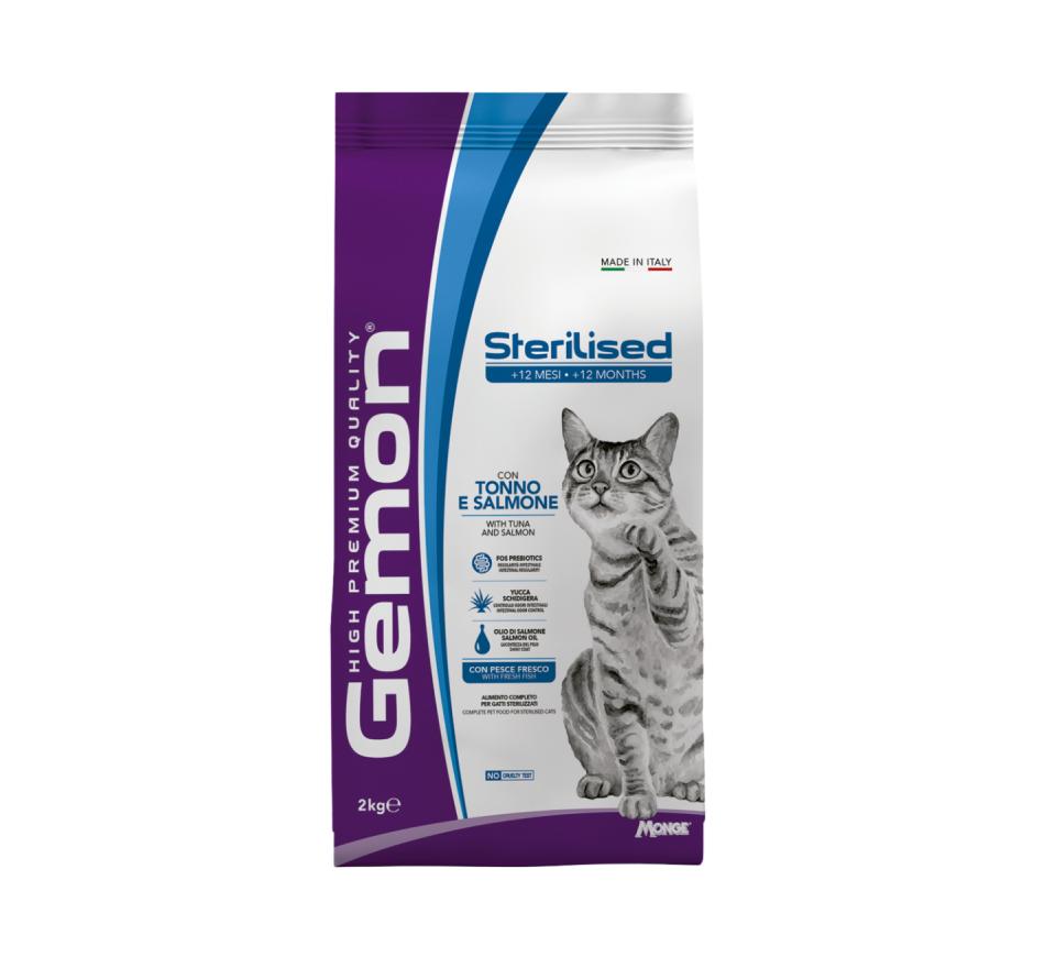 Gemon Gato Adulto Esterilizado Atum e Salmão