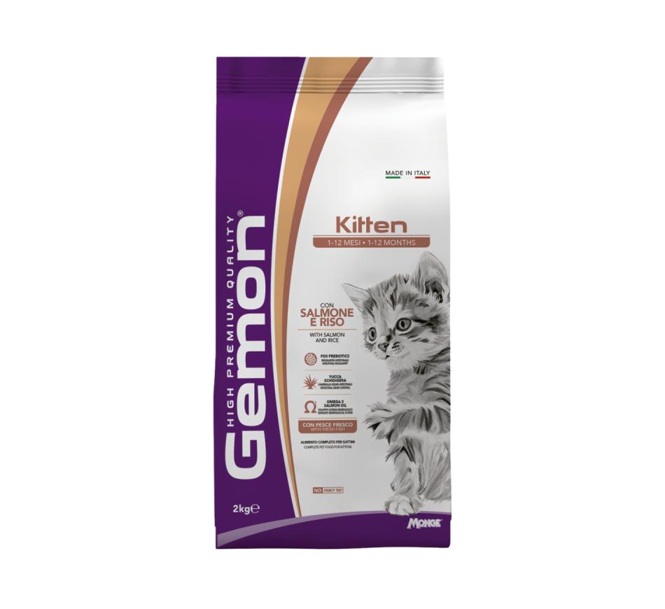 Gemon Gato Kitten Salmão e Arroz