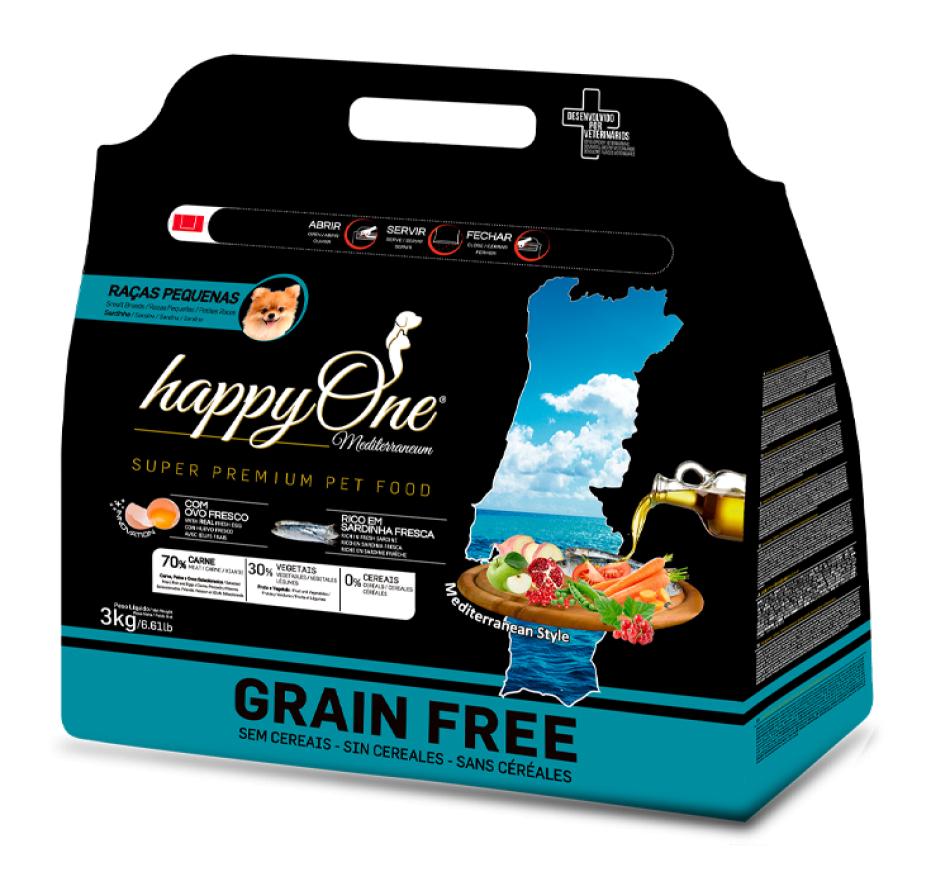 Happyone Mediterraneum Cão Small/Mini Sardinha