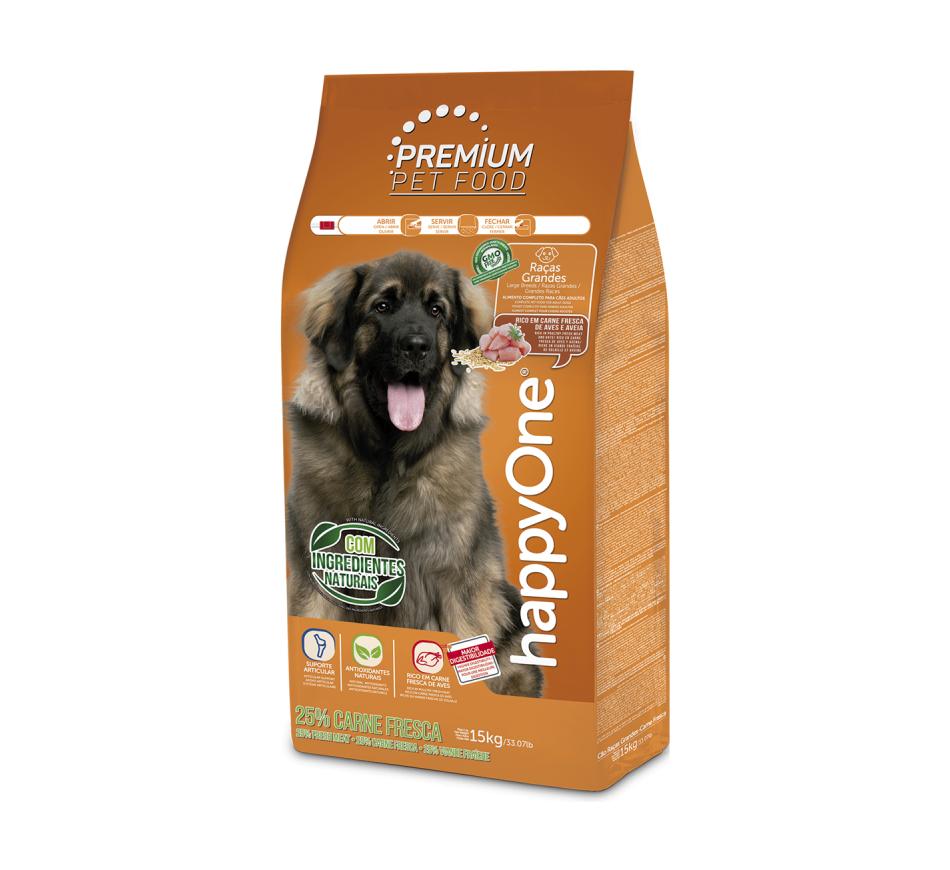 Happyone Premium Cão Adulto Raças Grandes - Carne Fresca