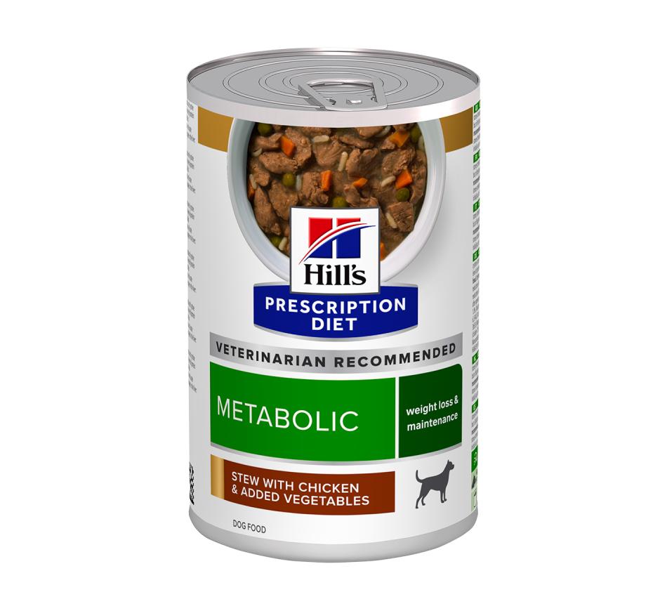 Hill's Prescription Diet Cão Metabolic Weight Loss/Maintenance Stew c/Frango
