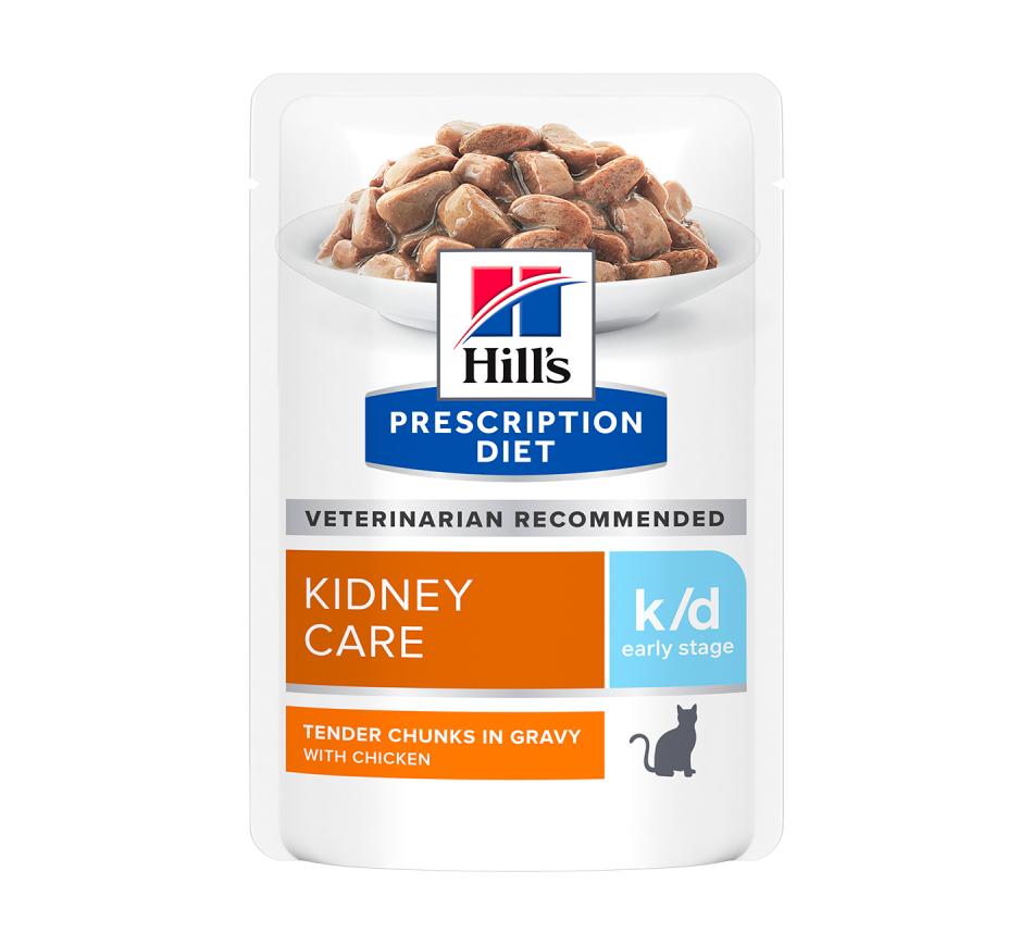Hill's Prescription Diet Gato k/d Early Stage Kidney Care - Molho em Pedaços