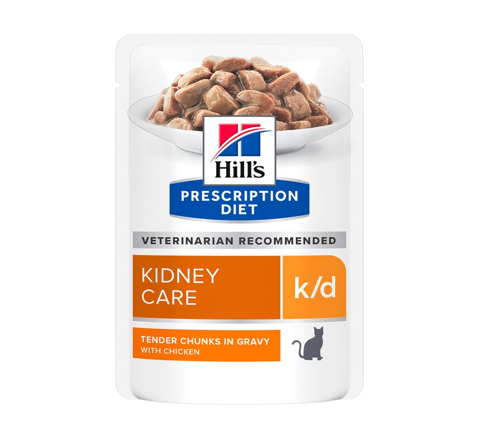 Hill's Prescription Diet Gato k/d Kidney Care Molho em Pedaços Frango
