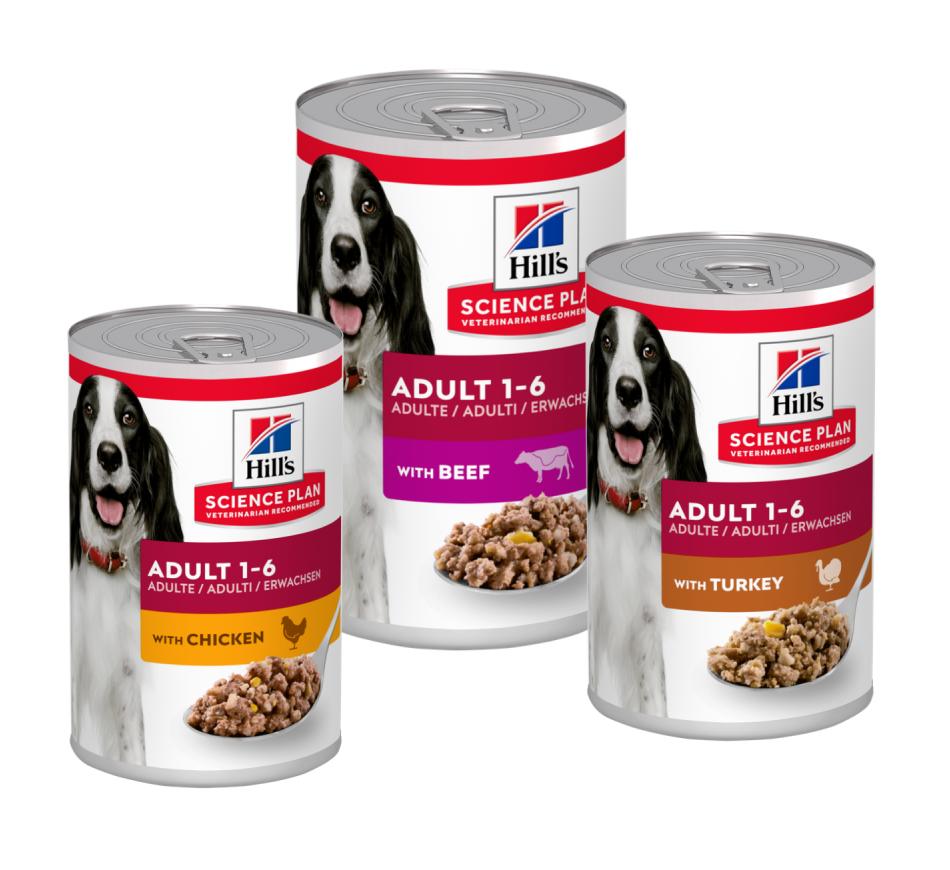 Hill's Science Plan Cão Adulto Multipack Vaca/Peru/Frango(Lata) 