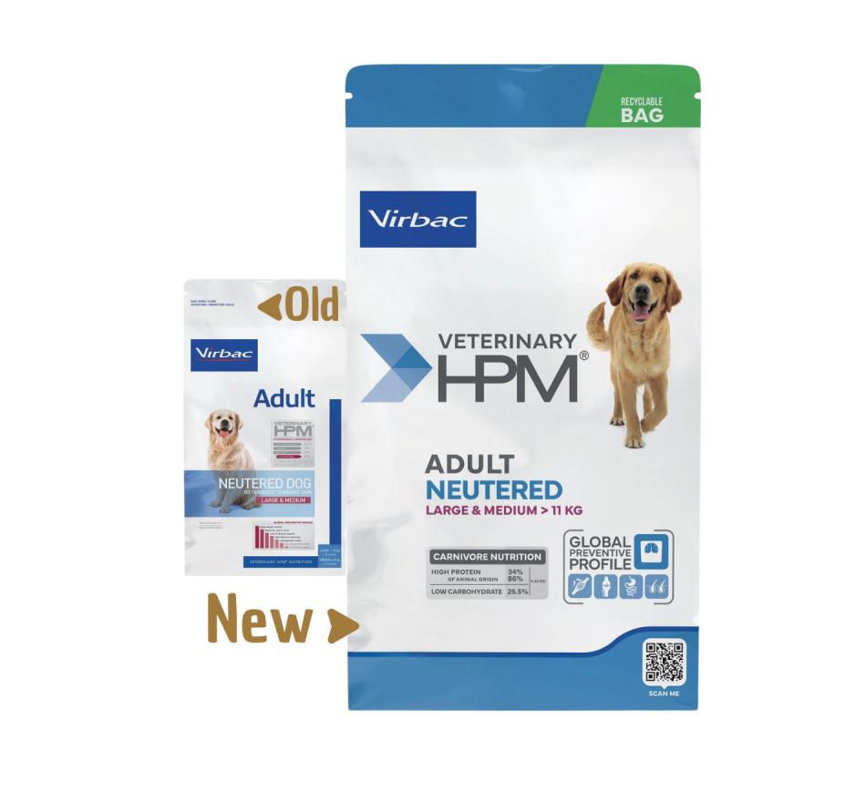 Hpm Adult Dog Neutered Large & Medium - Virbac