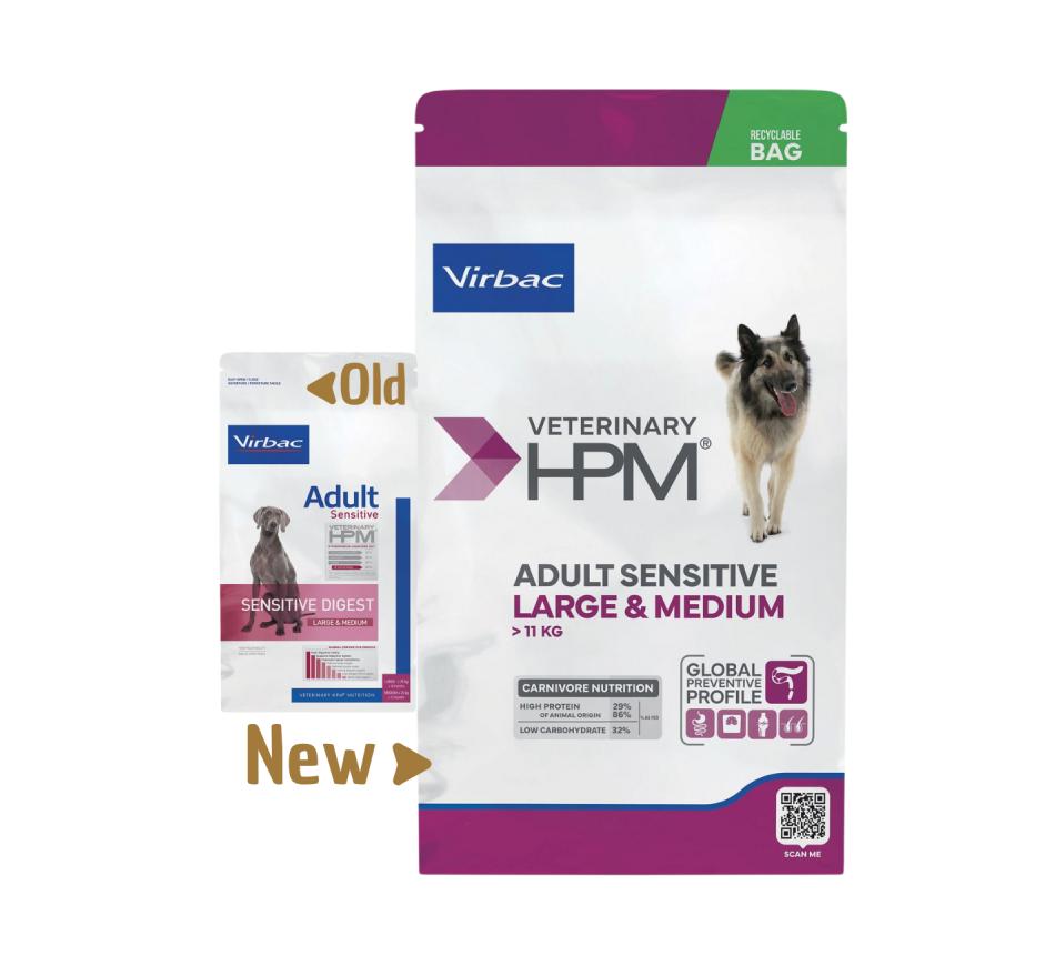 Hpm Adult Dog Sensitive Large & Medium - Virbac