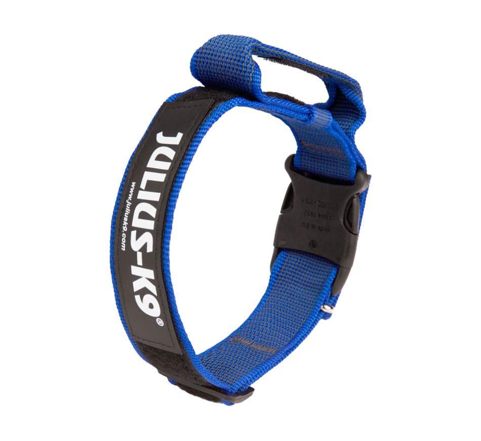 Julius K9 Coleira IDC Color & Gray com Pega - Azul