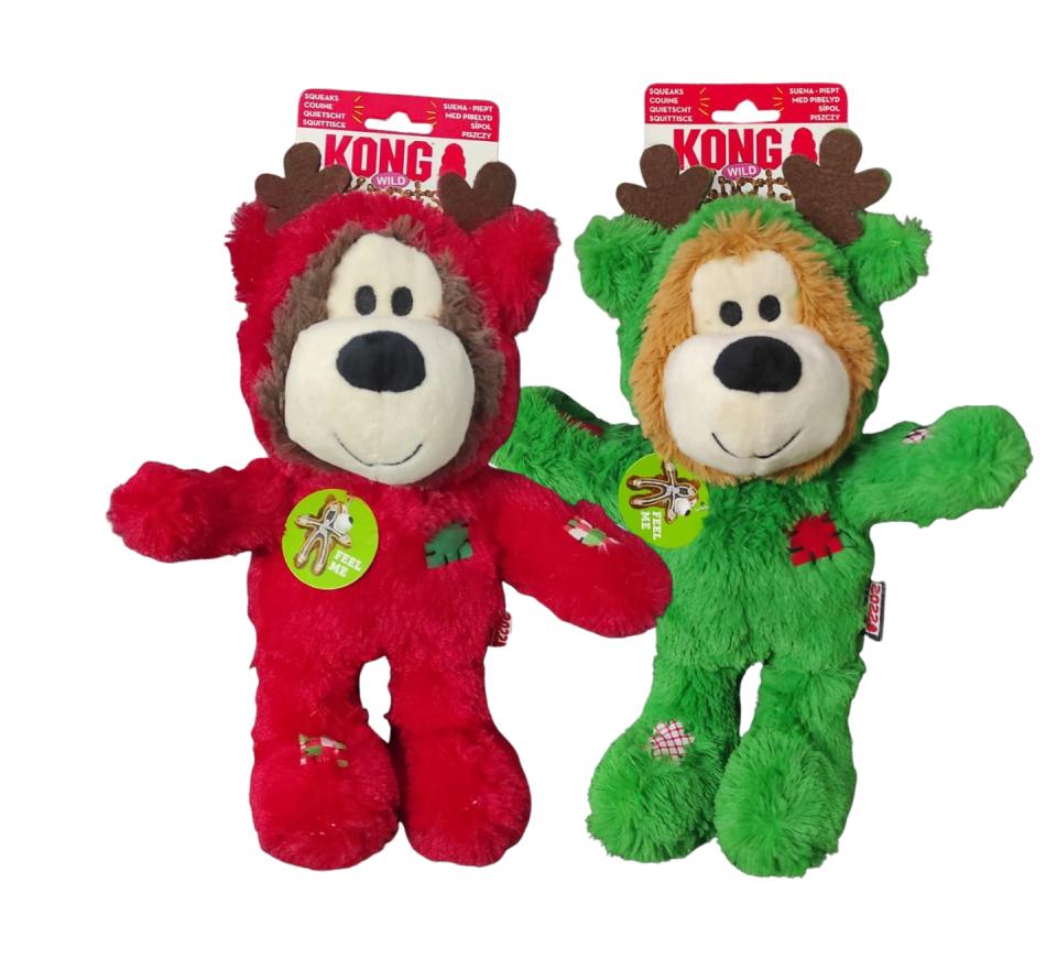 Kong Holiday Dog Wild knots Bear Rena Medium & Large