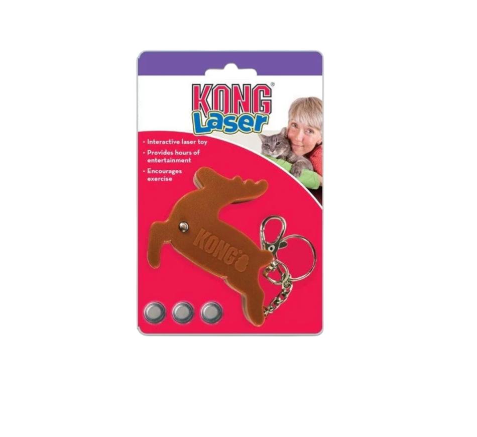 kong Holiday Cat Laser Reindeer
