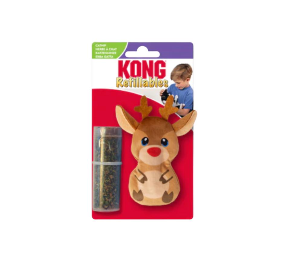 Kong Holiday Cat Refillables Reindeer