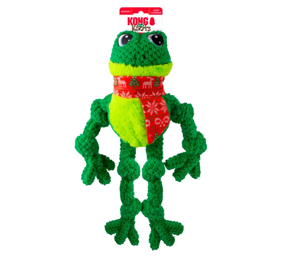 Kong Holiday Dog Knots Frog
