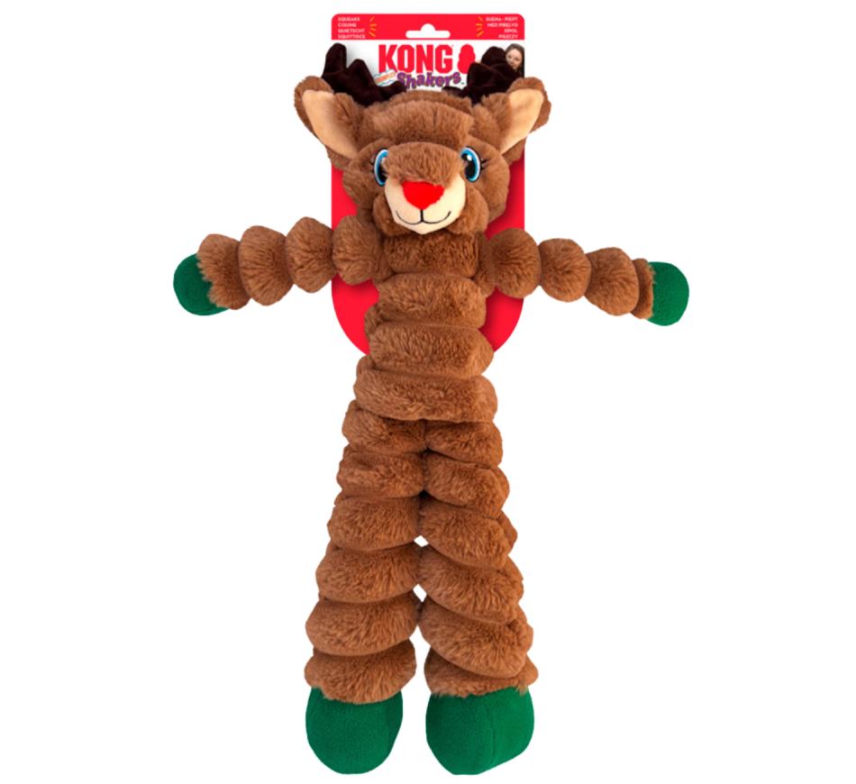 Kong Holiday Dog Shakers Crumples Reindeer