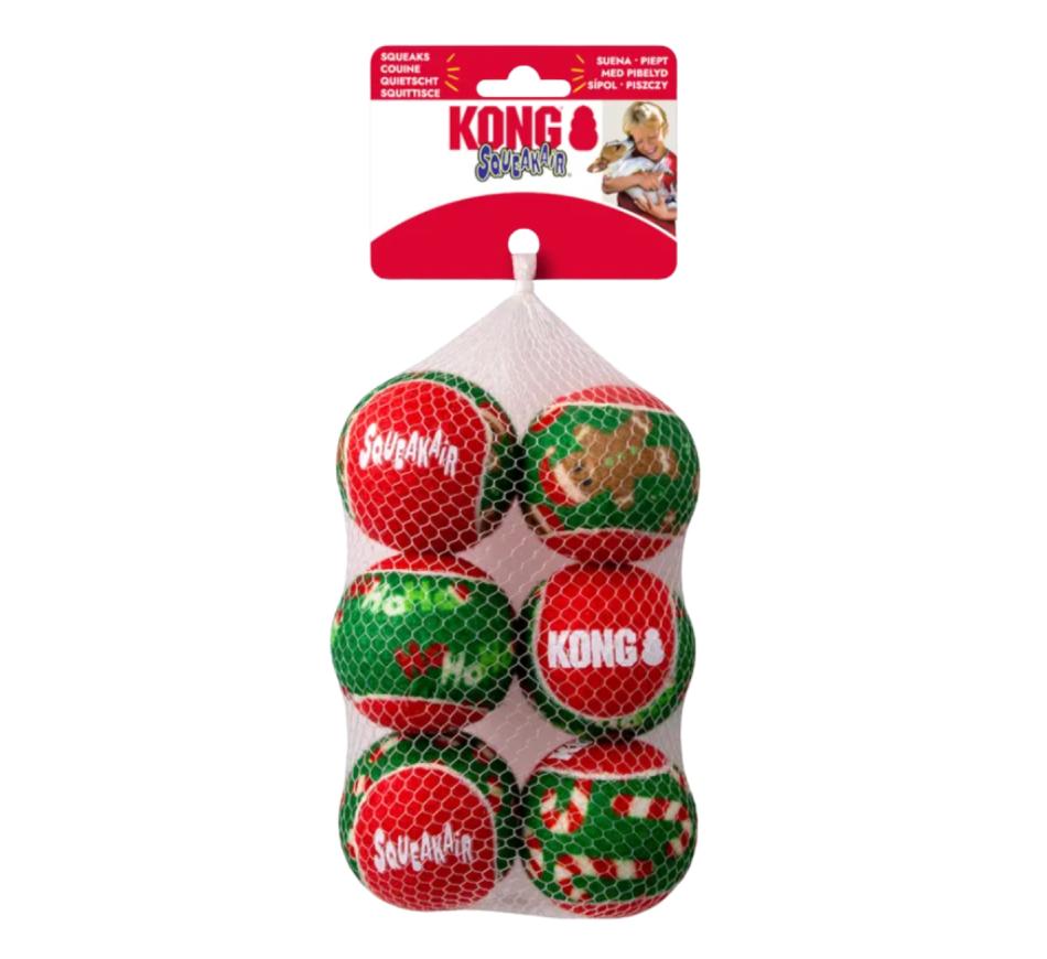 Kong Holiday Dog Squeakair Balls