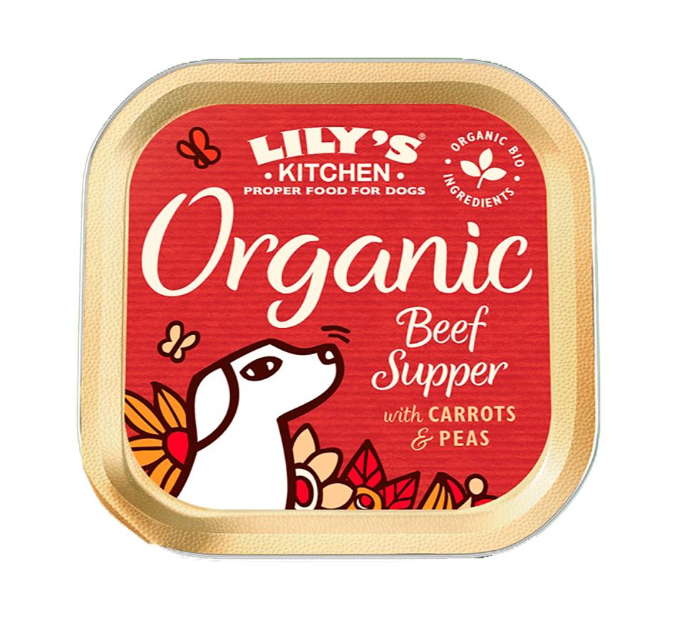Lily's Kitchen Cão Organic Patê Vaca