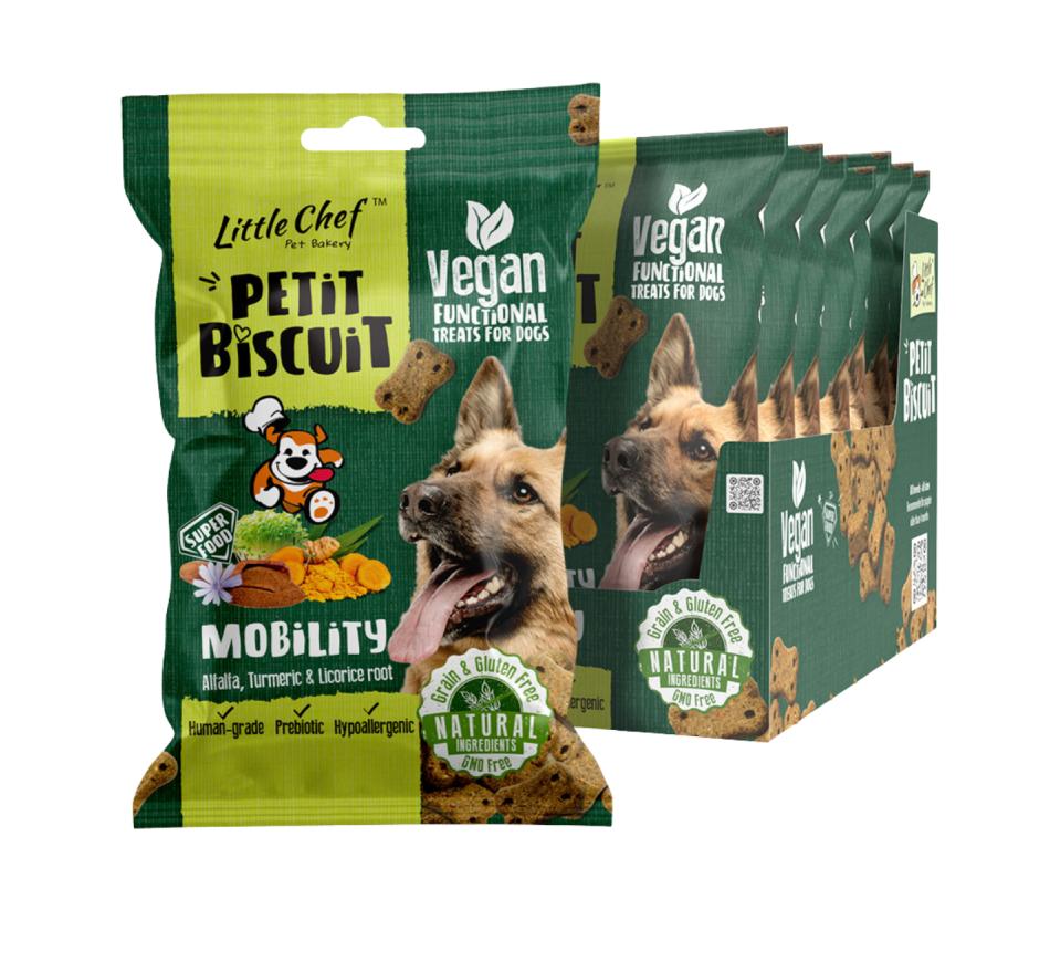 Petit Biscuit Mobility Vegan Grain Free Treat para Cães