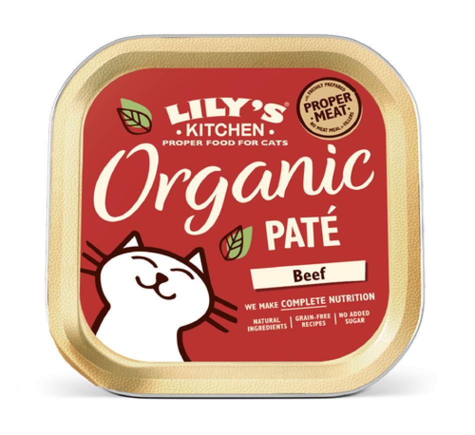 Lily's Kitchen Gato Organic Patê Vaca