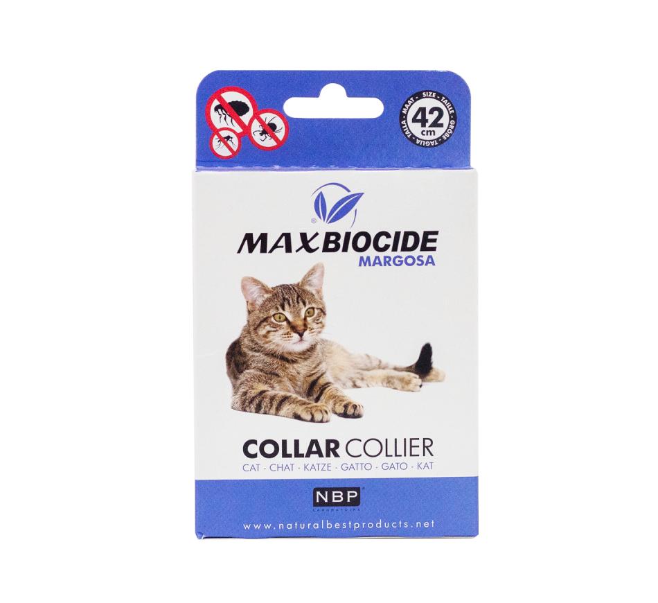 Max Biocide Coleira Antiparasitaria Natural - Gatos
