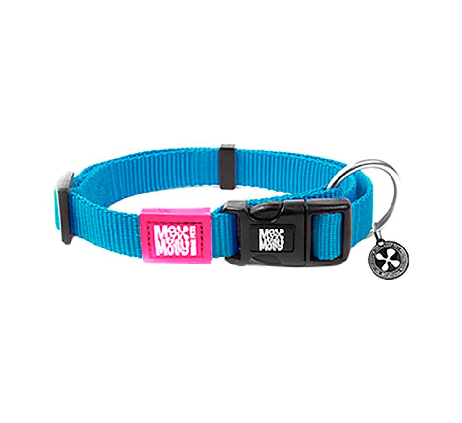 Coleira Pure Line Sky Blue Cão - Max & Molly