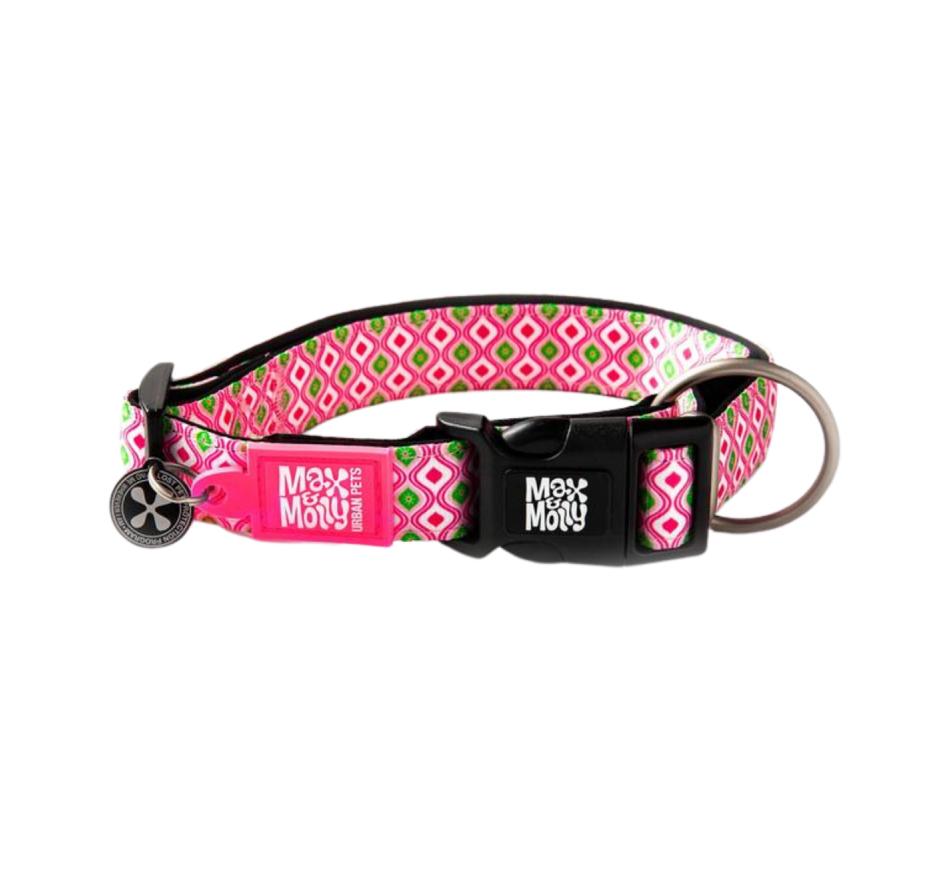 Coleira Smart ID Cão Retro Pink - Max & Molly