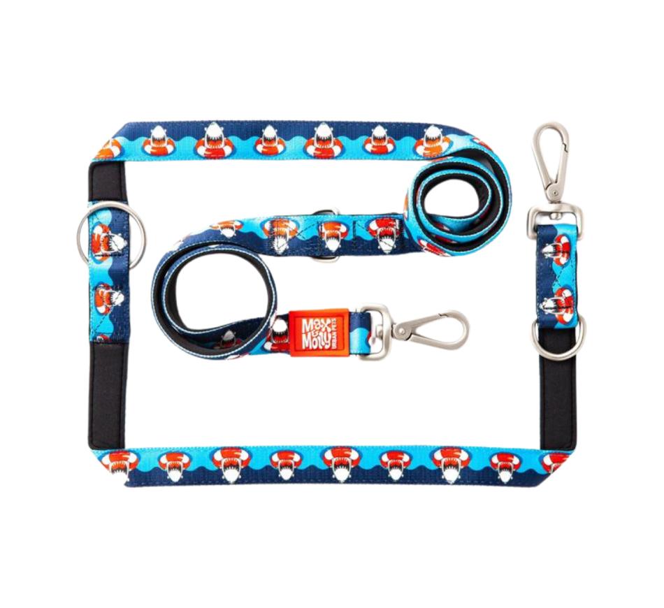 Trela Multifunções Cão Frenzy The Shark - Max & Molly