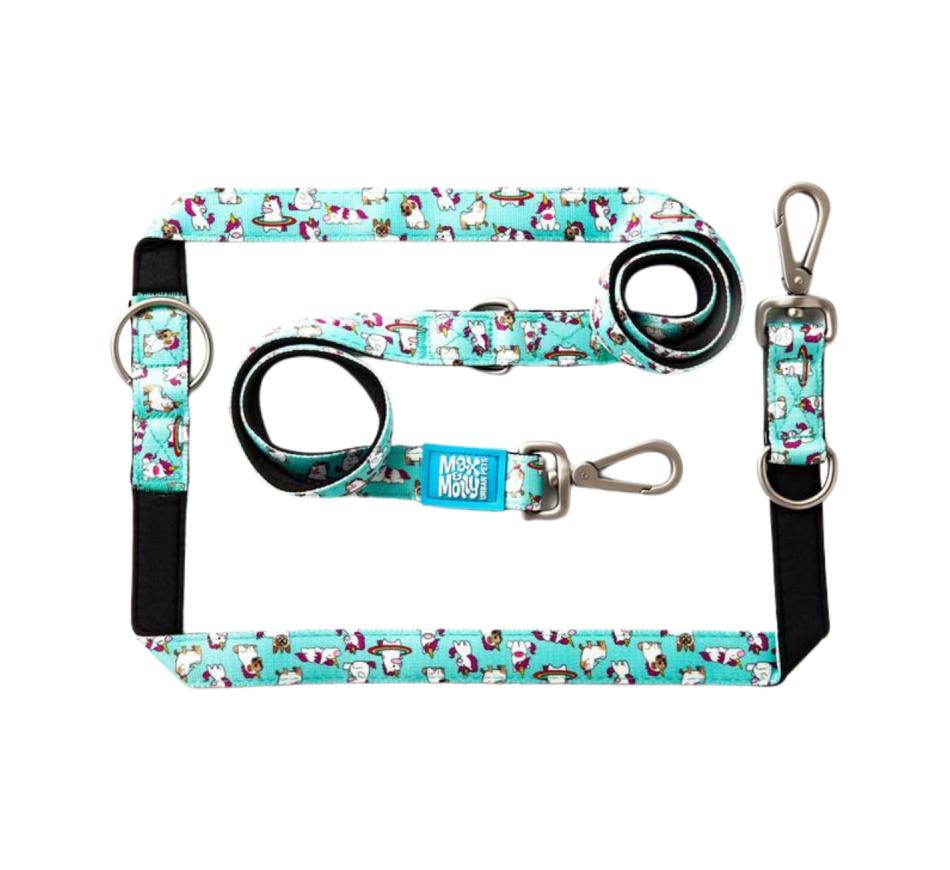 Trela Multifunções Cão Unicorn - Max & Molly