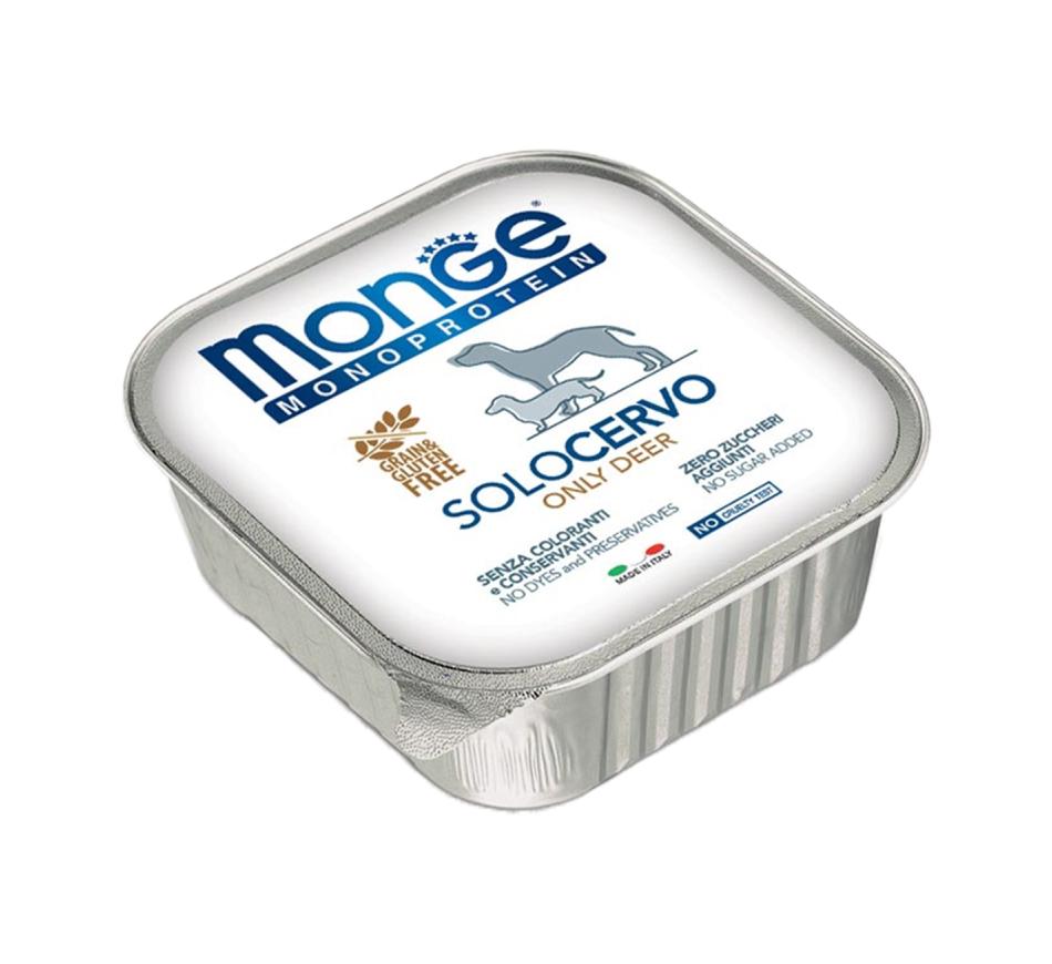 Monge Dog Wet Monoprotein Mousse - Veado