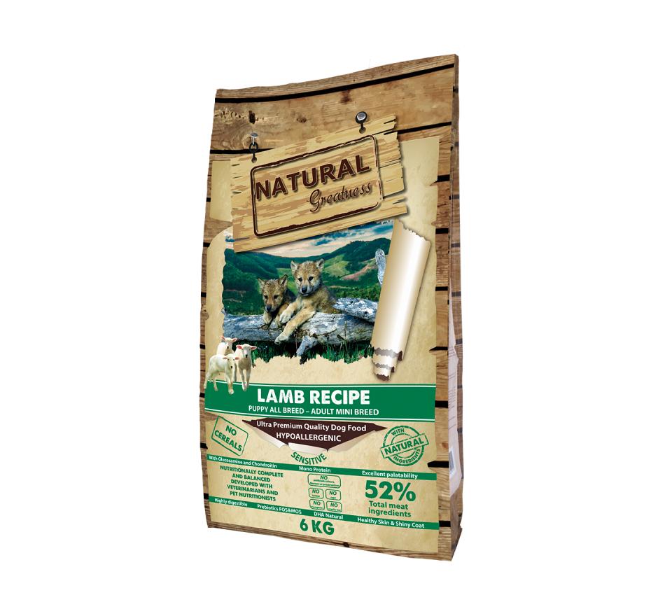 Natural Greatness Cão Puppy & Adult Mini Breeds - Lamb