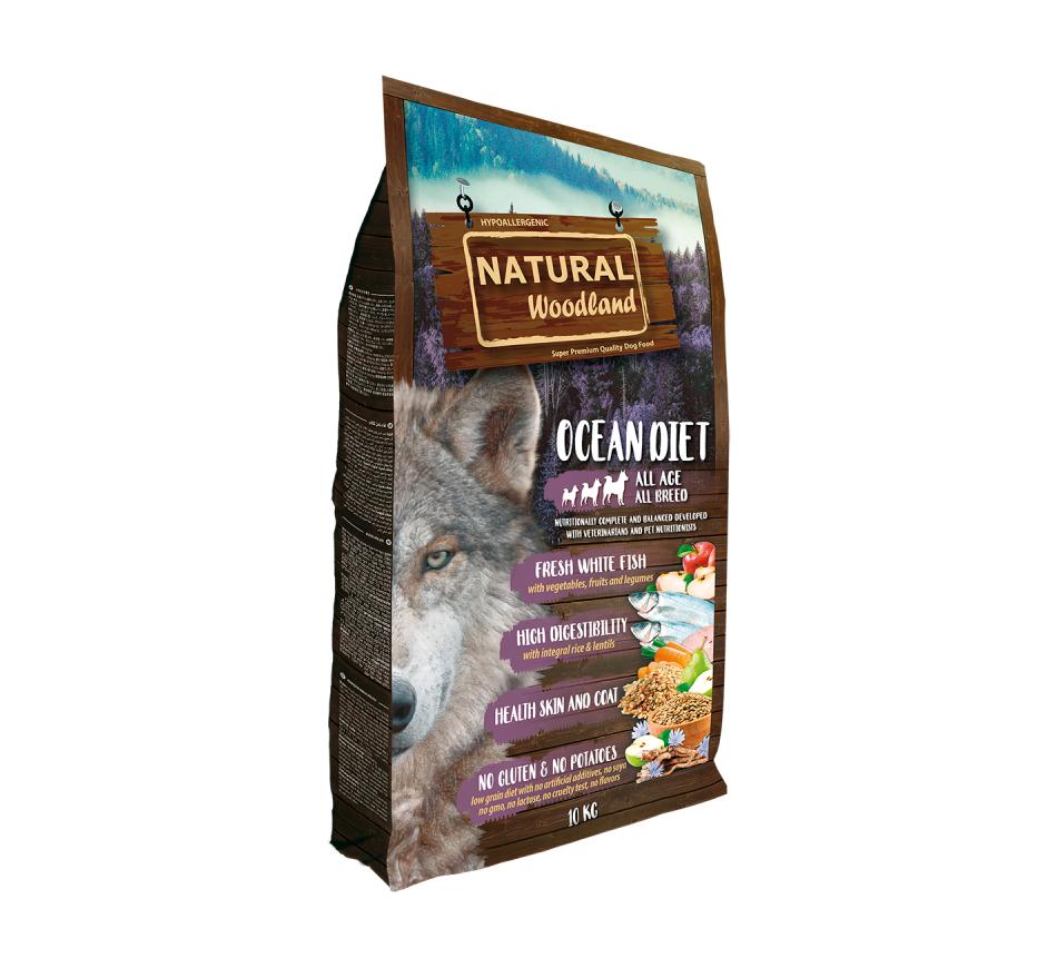 Natural Woodland Cão Ocean Diet